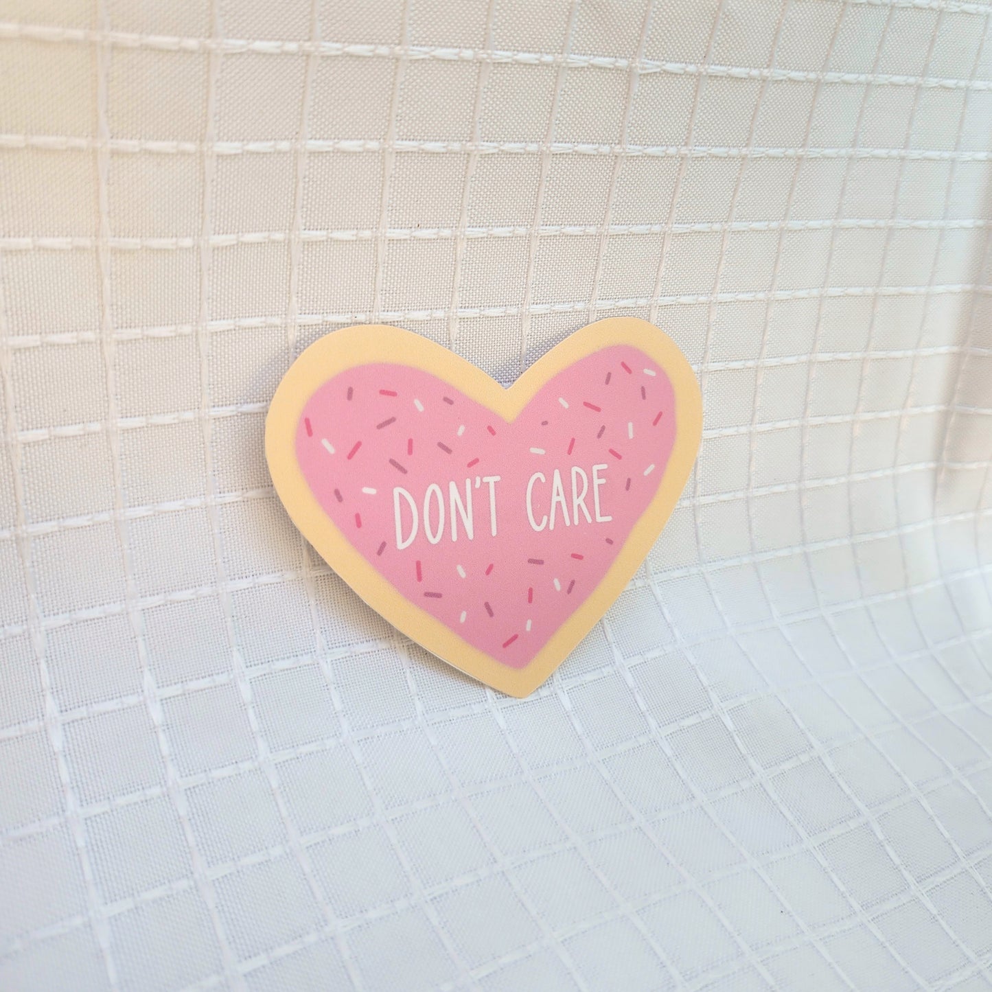 don't care sticker