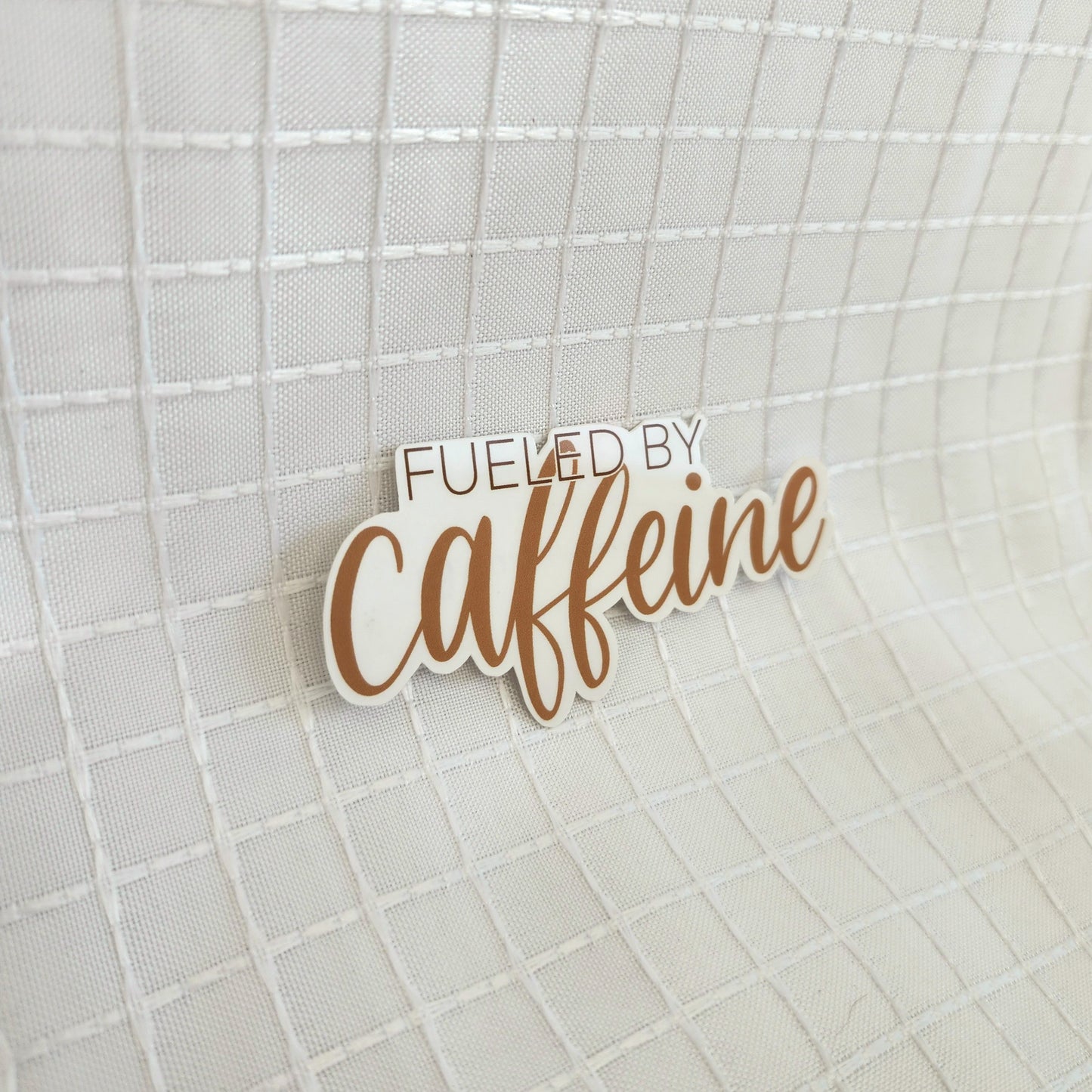 fueled by caffeine sticker