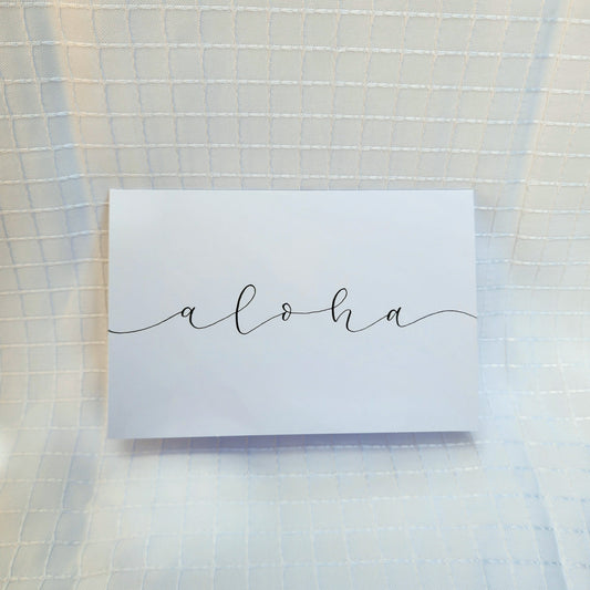 aloha greeting card