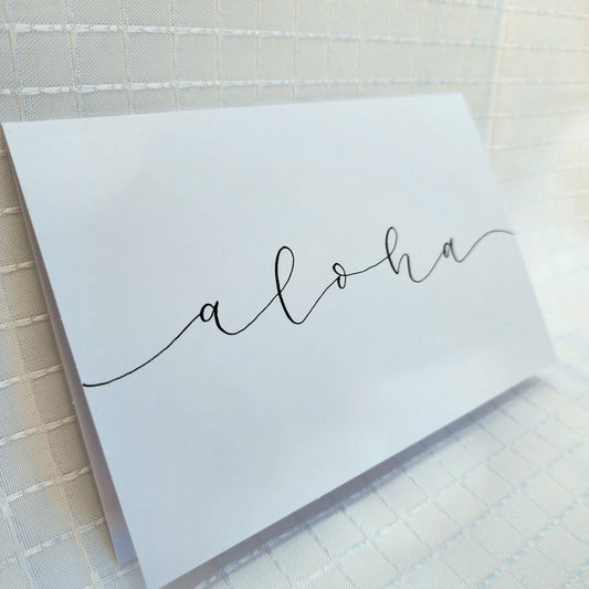 aloha greeting card