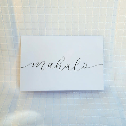 mahalo greeting card