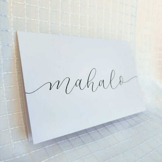mahalo greeting card