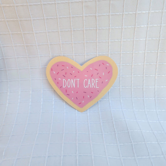 don't care sticker