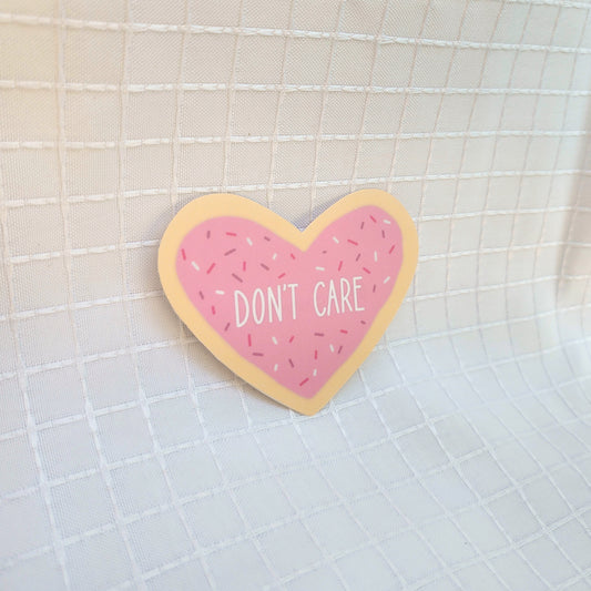 don't care sticker