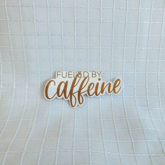 fueled by caffeine sticker