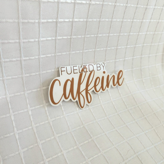 fueled by caffeine sticker